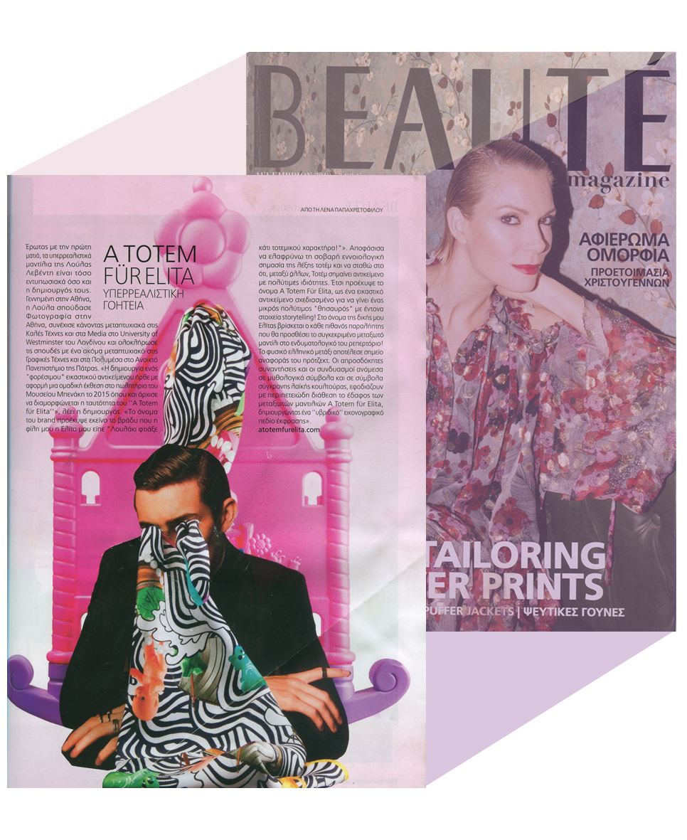#beaute#magazine#press#atotemfurelita#silkscarves#greekdesigner